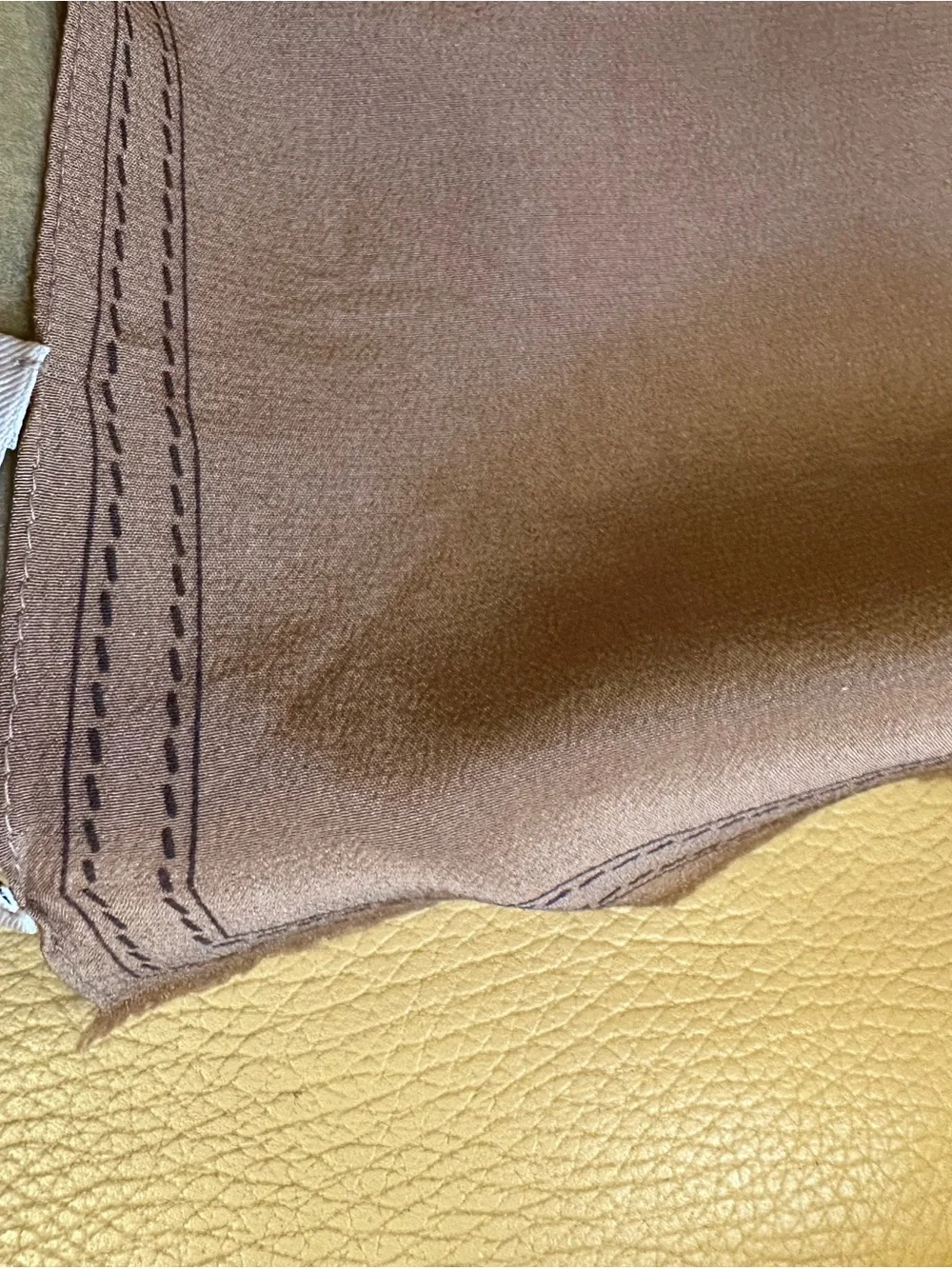 Burberry Beige/Tan Check Silk Scarf with Black and Red Accents